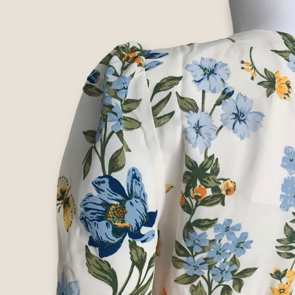 Sugar Lips Butterflies Spring Floral Romper - Picture 8 of 9